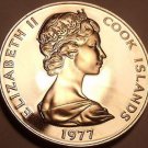 Rare Proof Cook Islands 1977 50 Cents~Bonito Fish~5,986 Minted~Free Shipping