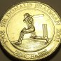 Large Unc Australia 2001 20 Cents~Sir Donald Bradman~Cricketer Champion~Free Shi