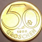 Rare Proof Austria 1986 50 Groschen~Only 42,000 Minted~Free Shipping