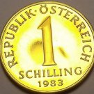 Proof Austria 1983 Schilling~65,000 Minted~Edelweiss Flower~Free Shipping