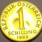 Proof Austria 1983 Schilling~65,000 Minted~Edelweiss Flower~Free Shipping
