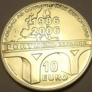 Rare Gem Unc Silver Portgal 2006 10 Euros~20th Anniversary Of Membership~Fr/Sh