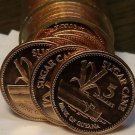 Gem Unc Roll (40 Coins) Guyana 1996 5 Dollars~Sugar Cane~$200 Total~Free Ship