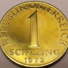 Proof Austria 1972 Schilling~80,000 Minted~Edelweiss Flower~Free Shipping