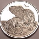Proof New Zealand 1968 5 Cents~Tuatara~Only 40,000 Minted~Free Shipping Proof New Zealand 1968 5 Cents~Tuatara~Only 40,000 Minted~Free Shipping