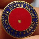 Lot of 5 United States Marine Corps Enameled Brass Medallions~Free Shipping