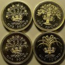 Lot Of 4 Impaired Proof Great Britain Pounds~1983-92~Free Shipping Lot Of 4 Impaired Proof Great Britain Pounds~1983-92~Free Shipping