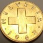 Gem Unc Switzerland 1963-B Rappen~Oat Sprig~Cross~Free Shipping