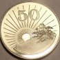 Rare Proof Zimbabwe 1980 50 Cents~Radiant Sun Rising~15,000 Minted~Free Shipping