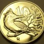 Rare Unc British Virgin Islands 1975-U 10 Cents~Kingfisher~Only 2,351 Minted~F/S