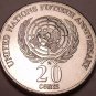 Unc Australia 1995 20 Cents~50th Anniversary United Nations~Elizabeth II~Fr/Ship