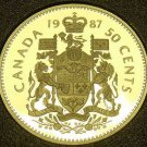 Cameo Proof Canada 1987 50 Cents~179,004 Minted~Free Shipping