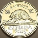 Gem Unc Canada 2005 5 Cents~Beaver Nickel~Free Shipping