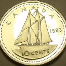 Cameo Proof Canada 1993 10 Cents~Bluenose~143,065 Minted~Free Shipping Cameo Proof Canada 1993 10 Cents~Bluenose~143,065 Minted~Free Shipping