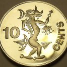 Rare Proof Solomon Islands 1978 10 Cents~Sea Spirit~Only 5,122 Minted~Free Ship