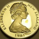 Rare Large Proof New Zealand 1971 20 Cents~5,000 Minted~Kiwi Bird~Free Shipping
