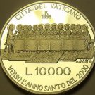 Rare Silver Proof Vatican 1998 10,000 Lire~The Last Supper~30,000 Minted~Free Sh