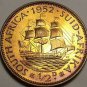 Extremely Rare Proof South Africa 1952 Half Penny~1,550 Minted~Dromedaris~Fr/Shi