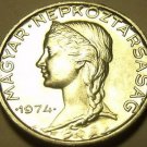 Gem Unc Hungary 1974 5 Filler~Only 60,000 Minted~Free Shipping
