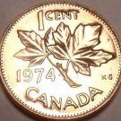 Proof Canada 1974 Maple Leaf Cent~Elizabeth II~213,589 Minted~Free Shipping Proof Canada 1974 Maple Leaf Cent~Elizabeth II~213,589 Minted~Free Shipping