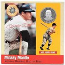 Rare .999 Silver Proof Mickey Mantle 500 Club Cooperstown Commemorative~Free Shi