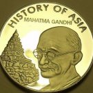 Gem Cameo Proof Cook Islands 2004 Dollar~Mohandas Ghandhi~Awesome~Free Shipping