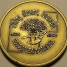 Large 37.5 mm Solid Brass White County Indiana Sesquincentennial Medallion~Fr/Sh Large 37.5 mm Solid Brass White County Indiana Sesquincentennial Medallion~Fr/Sh