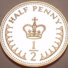Cameo Proof Great Britain 1984 Half Penny~107,000 Minted~Fantastic~Free Shipping