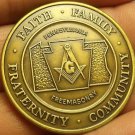 Large 38.1mm Solid Bronze Grand Lodge Of Pennsylvania 1998 Masonic Medallion~F/S