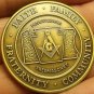 Large 38.1mm Solid Bronze Grand Lodge Of Pennsylvania 1998 Masonic Medallion~F/S