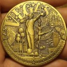 Huge 60mm Solid Bronze Las Vegas The Strip Medallion~Awesome Details~Heavy~Fr/Sh