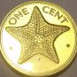 Rare Proof Bahamas 1978 Cent~Starfish~6,931 Minted~Free Shipping