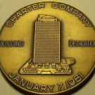Massive Bronze Charter Company Building Dedication Medallion~Fortune 500~Free Sh
