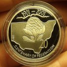 Cameo Proof Australia 2001 20 Cents~Centenary Of Federation~New South Wales~Fr/S