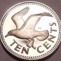 Rare Proof Barbados 1976 10 Cents~10th Anniv Of Independence~12,000 Minted~Fr/S