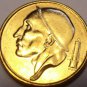 Gem Unc Belgium 1992 50 Centimes~Helmeted Mine Worker~Free Shipping
