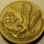 Massive 76.2mm Solid Bronze U.S. Navy 1975 Bi-Centennial Medallion~Fantastic~FrS