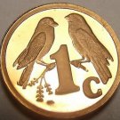 Rare Proof South Africa 1997 Cent~Only 3,596 Minted~Sparrows~Free Shipping