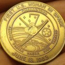 Challanger STS-7 Mission Medallion~1st U.S. Woman In Space Sally Ride~Free Ship
