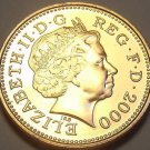 Gem Unc Great Britain 2000 Penny~U.K. Milleniium Coin~Crowned Portcullis~Free Sh