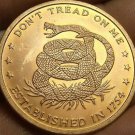 Gem Unc~Dont Tread On Me~One Ounce .999 Solid Copper Medallion~Free Shipping Gem Unc~Dont Tread On Me~One Ounce .999 Solid Copper Medallion~Free Shipping