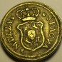 Italy Mezza Spagna Brass Coin~13.3 Grams 26mm~Free Ship