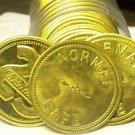 Gem Unc Roll (25 Coins) Large 28.3mm~25 Cents In Drinks Brass Bar Token~Fr/Ship Gem Unc Roll (25 Coins) Large 28.3mm~25 Cents In Drinks Brass Bar Token~Fr/Ship