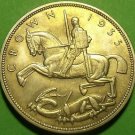 Great Britain 1935 Silver Crown~Incuse Edge Incription~