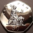 Great Britain 1974 50 Pence Proof~Britannia~Scarce