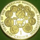 Cameo Proof Isle Of Man 1991 Dollar~100th Anniv American Numismatic Association