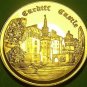 24k Gold-Plated Proof Cardiff Castle Medallion~37.8mm 20g