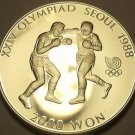 South Korea 1986 2,000 Won Proof~Olympic Boxing