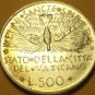 Gem Unc Silver Vatican 1978 500 Lire~Dove~Cardinal Jean Villot~Semi Toned~Fr/Shi
