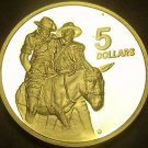 Australia 1990 $5 Dollars Proof~RARE~33,752 Minted~ANZAC MEMORIAL~Free Shipping